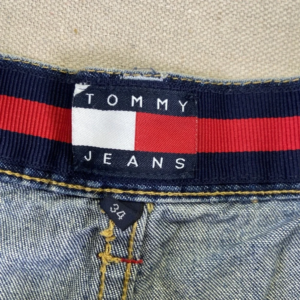 Tommy Hilfiger Shorts Mens 34 Carpenter Jorts Jean Hip Hop Vintage 90s Y2k